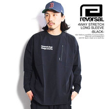 reversal 4WAY STRETCH LONG SLEEVE -BLACK- RV23SS152画像