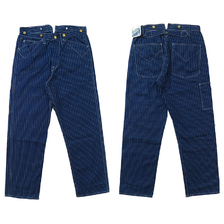 HEADLIGHT 9oz. WABASH STRIPE WAIST OVERALLS HD42387画像
