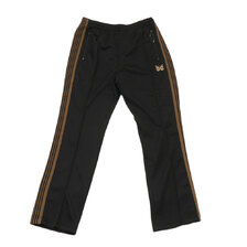 NEEDLES Narrow Track Pant Poly Smooth BLACK画像