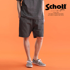 Schott WEB LIMITED |CUTSEW SHORTS BLIND STRIPE 7823113010画像