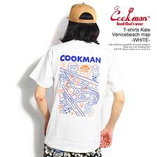 COOKMAN T-shirts Kate Venicebeach map -WHITE- 231-32064画像