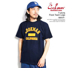 COOKMAN T-shirts Flock Team Logo -NAVY- 231-31099画像
