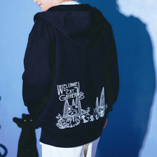 HTML ZERO3 Gachapin&Mukku Cat Gathering Zip Hoodie PA188画像