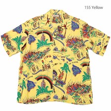 SUN SURF S/S RAYON HAWAIIAN SHIRT - HISTORY OF THE ISLANDS - SS39013画像