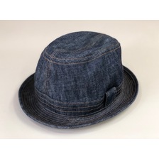 DAPPER'S LOT1636 Curled Brim Classic Hat 10oz INDIGO DENIM画像
