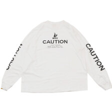 #FR2 CAUTION L/S Tee WHITE画像