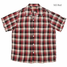 SUGAR CANE RAYON CHECK S/S OPEN SHIRT SC39121画像