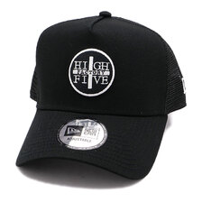 NEW ERA 9FORTY A-Frame トラッカー HIGH FIVE FACTORY ラウンドロゴ ブラック 13534548画像