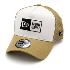 NEW ERA 9FORTY A-Frame トラッカー Box Logo ボックスロゴ ホワイト カーキ 13515946画像