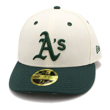 NEW ERA LP 59FIFTY MLB 2-Tone Paisley オークランド・アスレチックス クロームホワイト/ダークグリーン 13515719画像