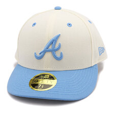 NEW ERA LP 59FIFTY MLB 2-Tone Paisley アトランタ・ブレーブス クロームホワイト/スカイブルー 13515730画像