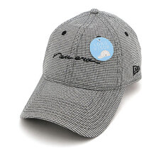 NEW ERA WOMEN'S 9TWENTY ロングバイザー Houndstooth ハウンズトゥース スクリプトロゴ ブラック 13517824画像