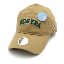 NEW ERA WOMEN'S 9THIRTY ロングバイザー Stretch Cotton Washable アーチロゴ カーキ 13517815画像