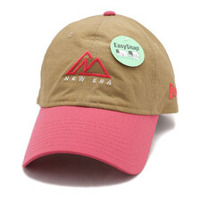 NEW ERA 9THIRTY Mountain Initial Logo カーキ/ピンク 13516281画像