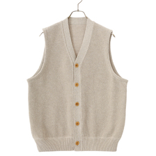 crepuscule Moss Stitch V/N Vest 2301-003画像