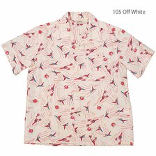 STAR OF HOLLYWOOD DOBBY COTTON OPEN SHIRT &ldquo;SPACE SHIP&rdquo; SH39087画像