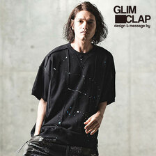GLIMCLAP Vertical patchwork & Used processing short-sleeve sweatshirts 14-051-GLS-CD画像