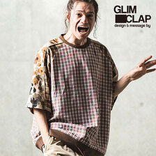 GLIMCLAP Switching design short sleeve pullover 14-033-GLS-CD画像