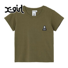 X-girl FACE S/S BABY TEE 105232011004画像