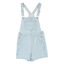 Levi's SILVER TAB WOMEN'S SHORTALL LIGHT STONEWASH A4709-0000画像