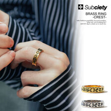 Subciety BRASS RING -CREST 104-90912画像