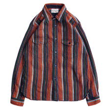 SAMURAI JEANS SIN23-02 ロープインディゴヘビィーネルワークシャツ画像