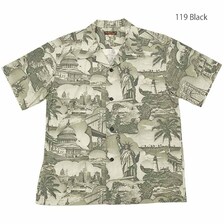 SUN SURF COTTON TYPEWRITER OPEN SHIRT &ldquo;BEST VIEW OF NEW YORK&rdquo; SS39095画像