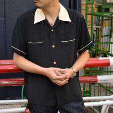 STYLE EYES PIPING RAYON BOWLING SHIRT SE39056画像