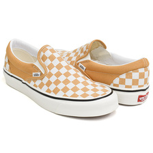 VANS CLASSIC SLIP-ON 98 DX ANAHEIM FACTORY CHECKERBOARD HONEY YELLOW VN0A7Q58BLS画像