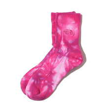 THE NORTH FACE TIE DYE CREW PINK GLOW&times;LAVENDER NN82312-PL画像
