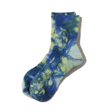 THE NORTH FACE TIE DYE CREW SUPER SONIC BLUE&times;SUMMIT GOLD NN82312-SS画像