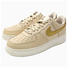 NIKE WMNS AIR FORCE 1 07 ESSENTIAL TRND SANDDRIFT/METALLIC GOLD DQ7569-102画像