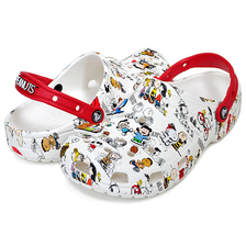 crocs PEANUTS CLASSIC CLOG WHITE/MULTI 208629-94S画像