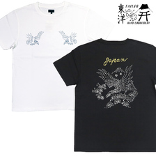 TAILOR TOYO SUKA T-SHIRT DISCHARGE-PRINTED "EAGLE" TT79216画像