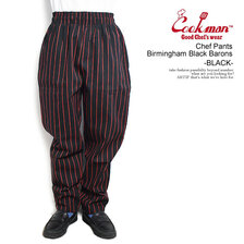 COOKMAN Chef Pants Birmingham Black Barons -BLACK- 231-33850画像