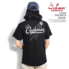 COOKMAN T-shirts Chef Hat LA -BLACK- 231-34001画像