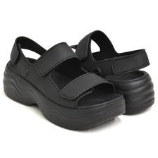 crocs SKYLINE SANDAL WOMENS BLACK 208183-001画像
