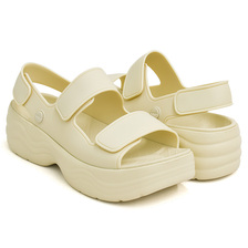 crocs SKYLINE SANDAL WOMENS BONE 208183-2Y2画像