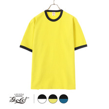 GOLD SUVIN COTTON RINGER T-SHIRT 23A-GL79105画像