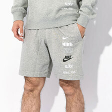 NIKE Club+ FT M Logo Short Grey FB8831-063画像