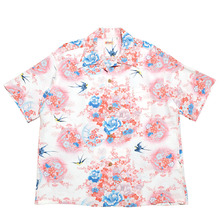 SUN SURF RAYON HAWAIIAN SHIRT "SWALLOWS FLY AROUND" SS39019画像
