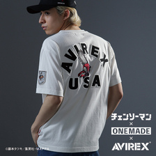チェンソーマン &times; ONE MADE &times; AVIREX SHORT SLEEVE T-SHIRT AKI 7833134143画像