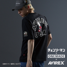チェンソーマン &times; ONE MADE &times; AVIREX SHORT SLEEVE T-SHIRT 7833134142画像