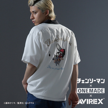 チェンソーマン &times; ONE MADE &times; AVIREX SHORT SLEEVE BOWLING SHIRT 7833123035画像