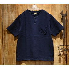 FOB FACTORY INDIGO WAFFLE TEE F3493画像