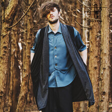 NO ID. BLACK ノースリーブドレープガウン 452006-469T画像