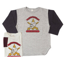 WAREHOUSE Lot 4800 7分袖ベースボールT THE MEN FROM BTRY C画像