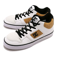 DC SHOES PURE MID SN WHITE/TAN DM232018-WT0画像