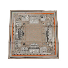 HERMES Paris Station bandana 55画像