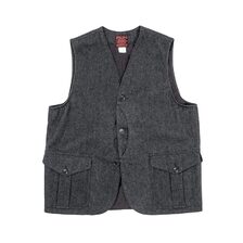 Workers Cruiser Vest, Cotton Flannel, Charcoal画像